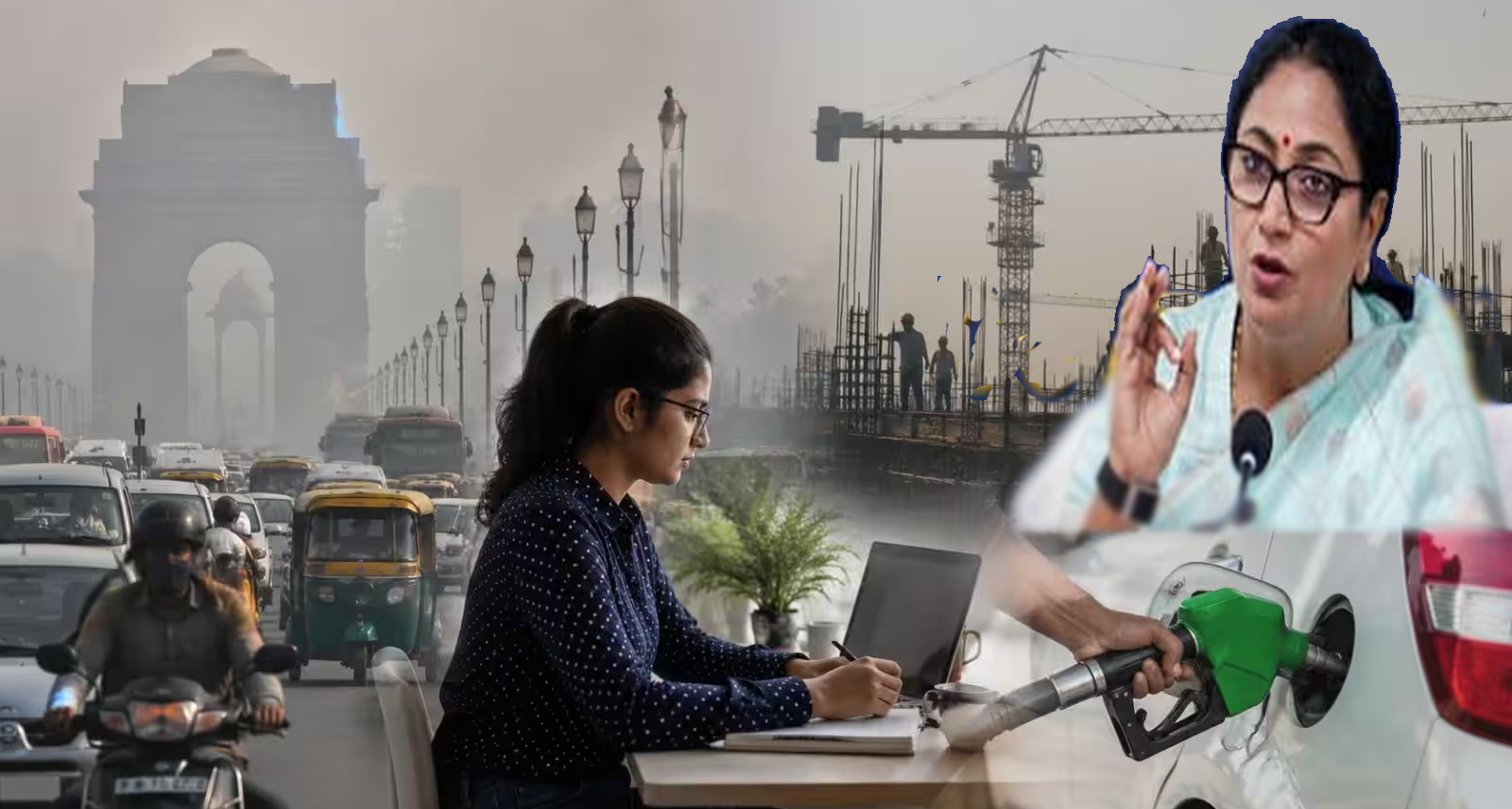 दिल्ली में सर्दियों के प्रदूषण पर सरकार का बड़ा एक्शन प्लान:1 नवंबर से वर्क फ्रॉम होम और दोगुनी पार्किंग फीस लागू