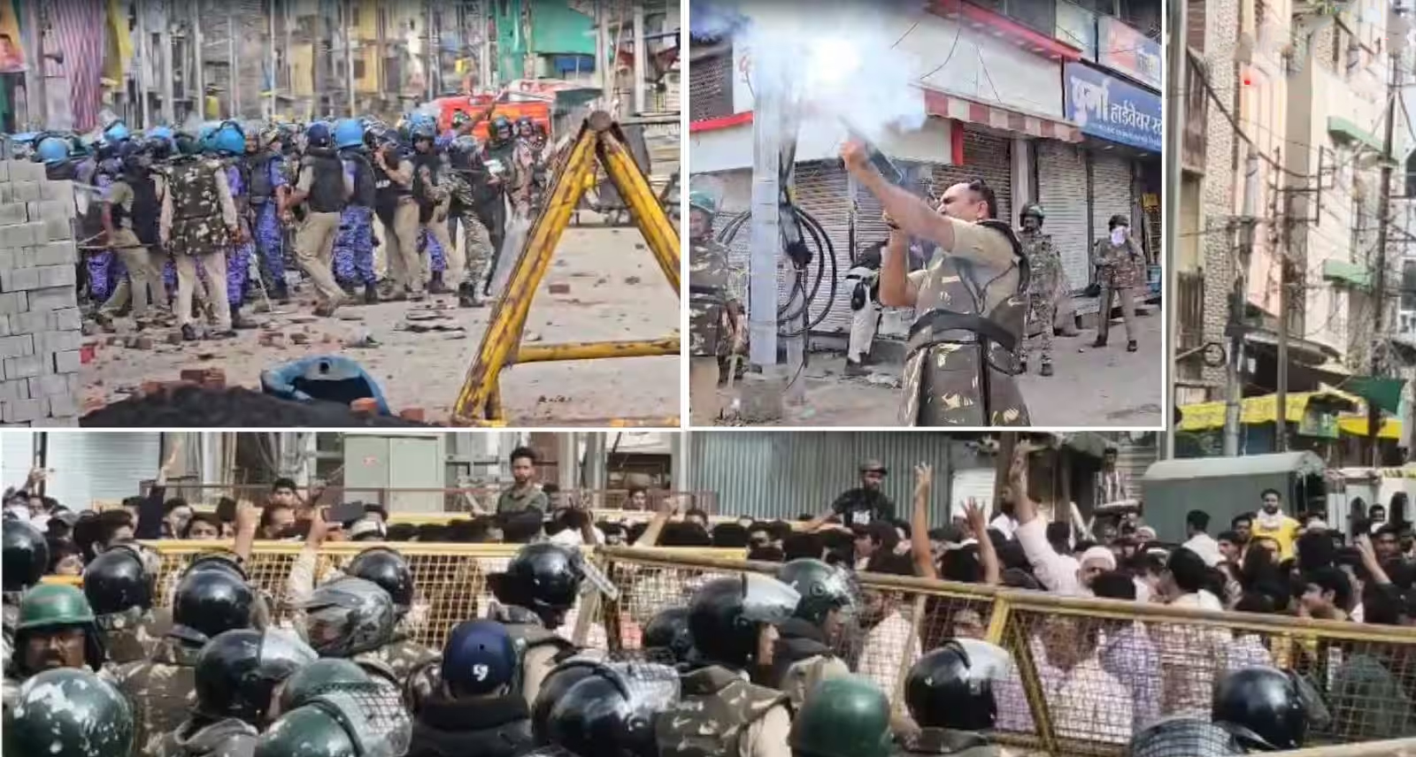 उज्जैन में शाही मस्जिद के हिस्से हटाने के दौरान पथराव, पुलिस ने दागे आंसू गैस के गोले
