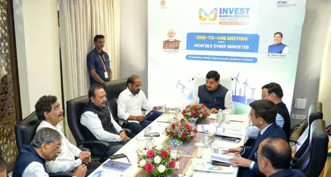 सीएम मोहन यादव ने विजयवाड़ा में आंध्र प्रदेश के उद्योगपतियों को दिया ग्लोबल इन्वेस्टर्स समिट-2027 का न्योता