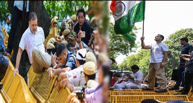 "लोकतंत्र बचाने की लड़ाई, कोई भी नहीं बचेगा": राहुल गांधी का तीखा हमला; 300 सांसदों के साथ रोके जाने पर जताया विरोध