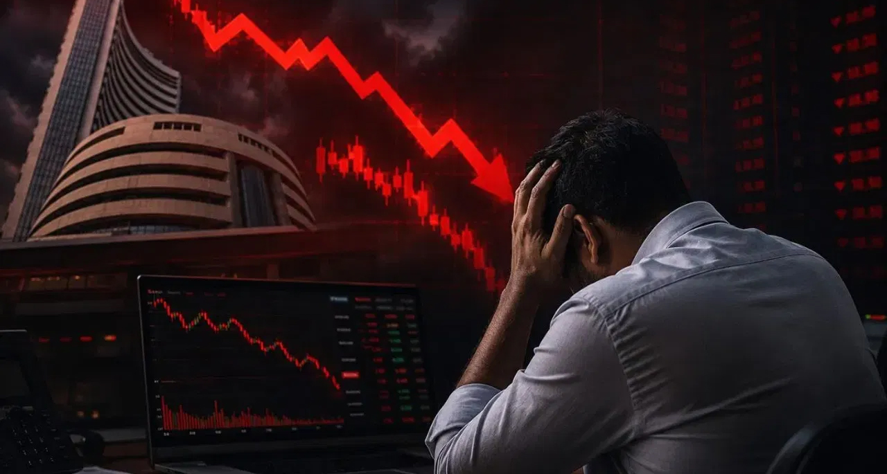 एक ही दिन में स्वाहा हुए निवेशकों के ₹6 लाख करोड़, सेंसेक्स 570 अंक टूटा, निफ्टी 22,500 के नीचे