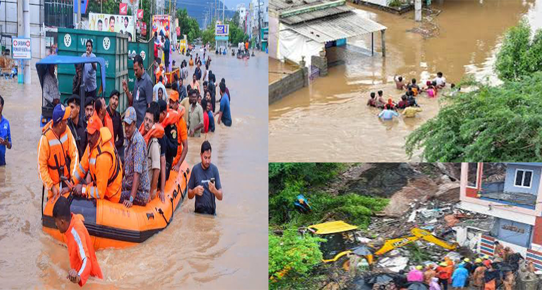 आंध्र प्रदेश में भारी बारिश और तेज हवाओं का कहर: हादसों में मासूम समेत 6 की मौत; सीएम नायडू ने किया अलर्ट