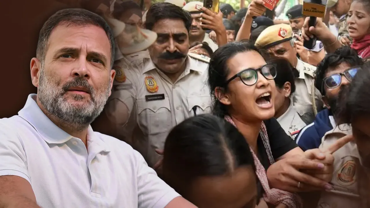 'कायर हमें डरा नहीं सकते': पुलिस कार्रवाई पर भड़के राहुल गांधी, सोमवार को सुप्रीम कोर्ट मार्च का एलान