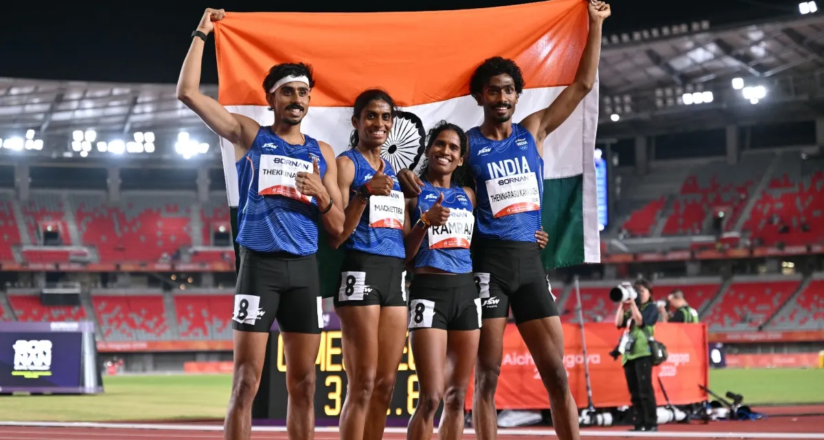एशियन गेम्स 2026: मिक्स्ड रिले 4x400m में भारत ने लहराया परचम, जीता शानदार सिल्वर मेडल