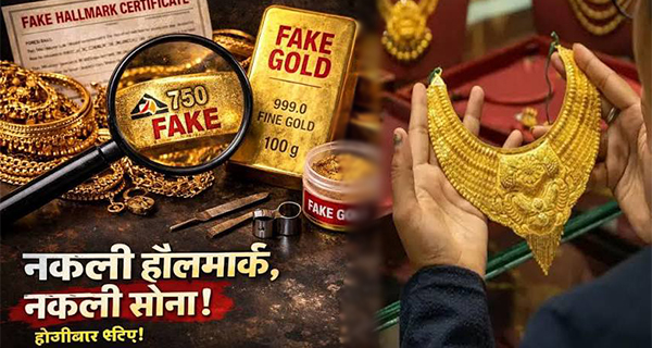 हॉलमार्किंग फीस बढ़ते ही नकली सोने का खतरा: GJC ने दी चेतावनी, धोखेबाज बेच सकते हैं फर्जी मुहर वाले गहने