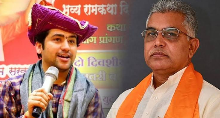 दुर्गा पूजा में मांसाहार पर महासंग्राम: धीरेंद्र शास्त्री की अपील पर बंगाल में सियासत तेज, मंत्री दिलीप घोष ने परंपरा का दिया हवाला
