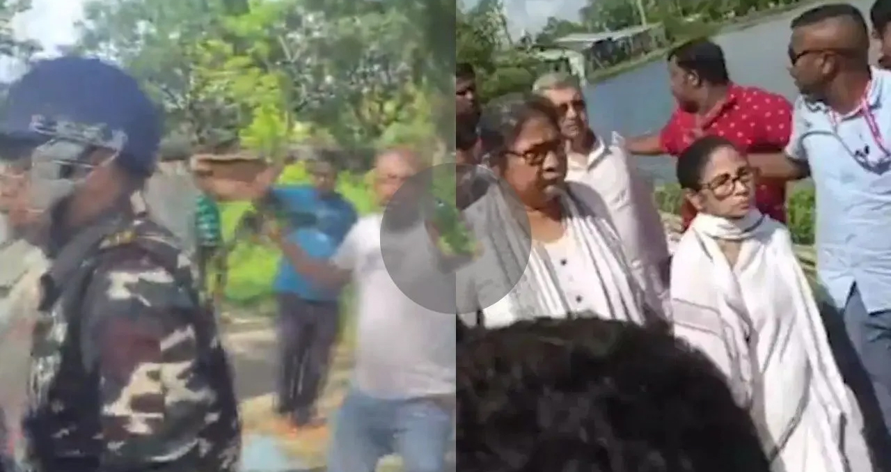कांचरापाड़ा में भारी बवाल: पूर्व सीएम ममता बनर्जी के काफिले पर फेंका गया कीचड़ और जूता; 'चोर-चोर' के लगे नारे