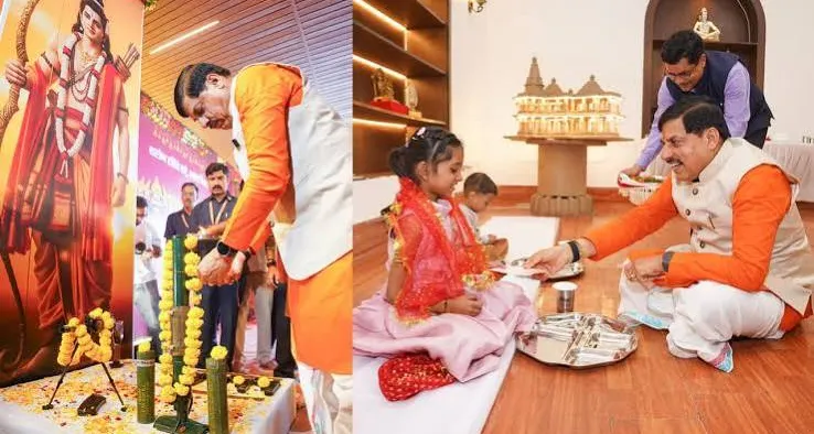 सीएम मोहन यादव ने किया कन्या और शस्त्र पूजन, प्रदेश की सुख-समृद्धि की कामना