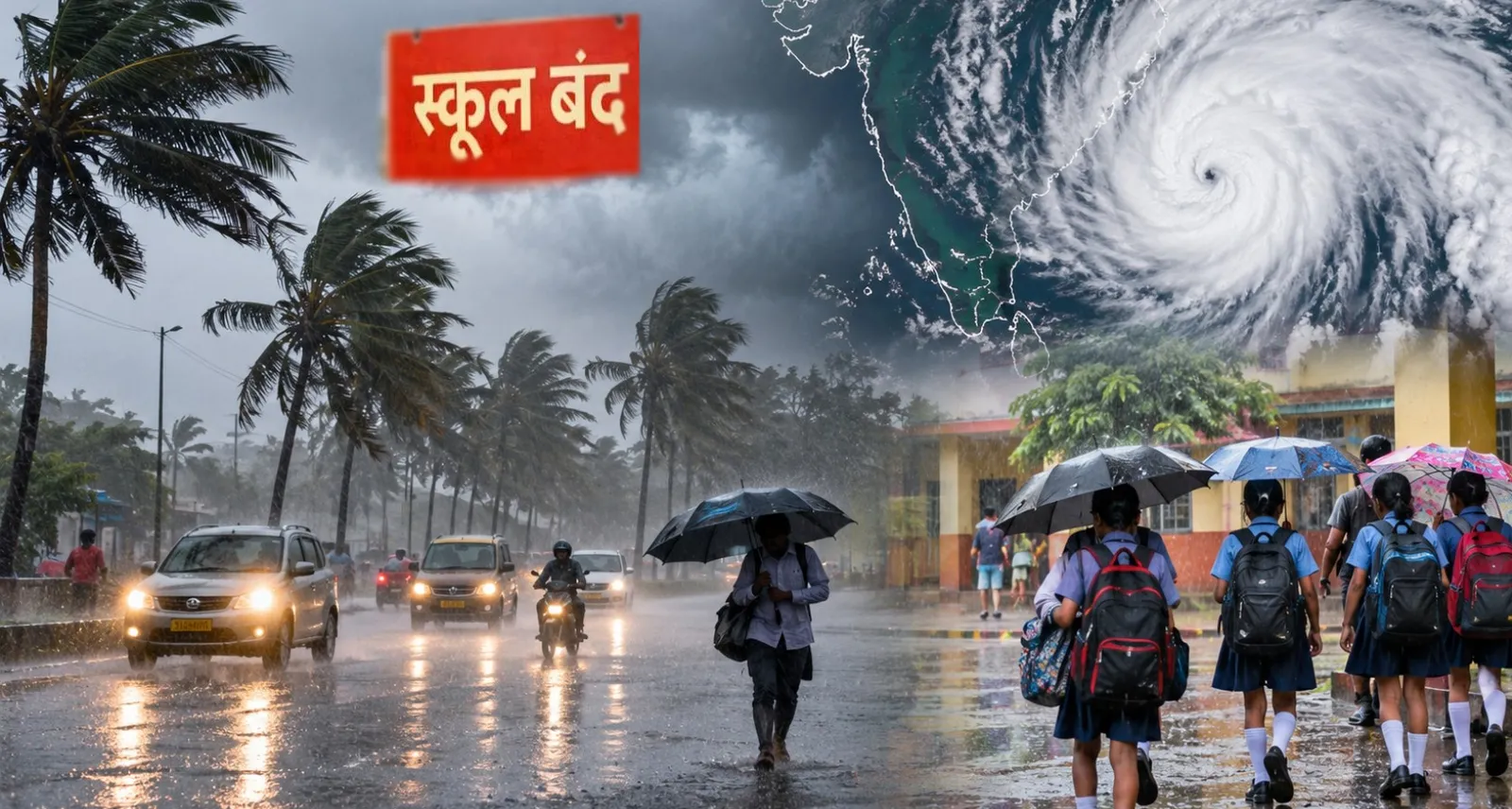 चक्रवात ‘अर्नब’ का असर: झारखंड के कई जिलों में 29 अक्टूबर को स्कूल बंद