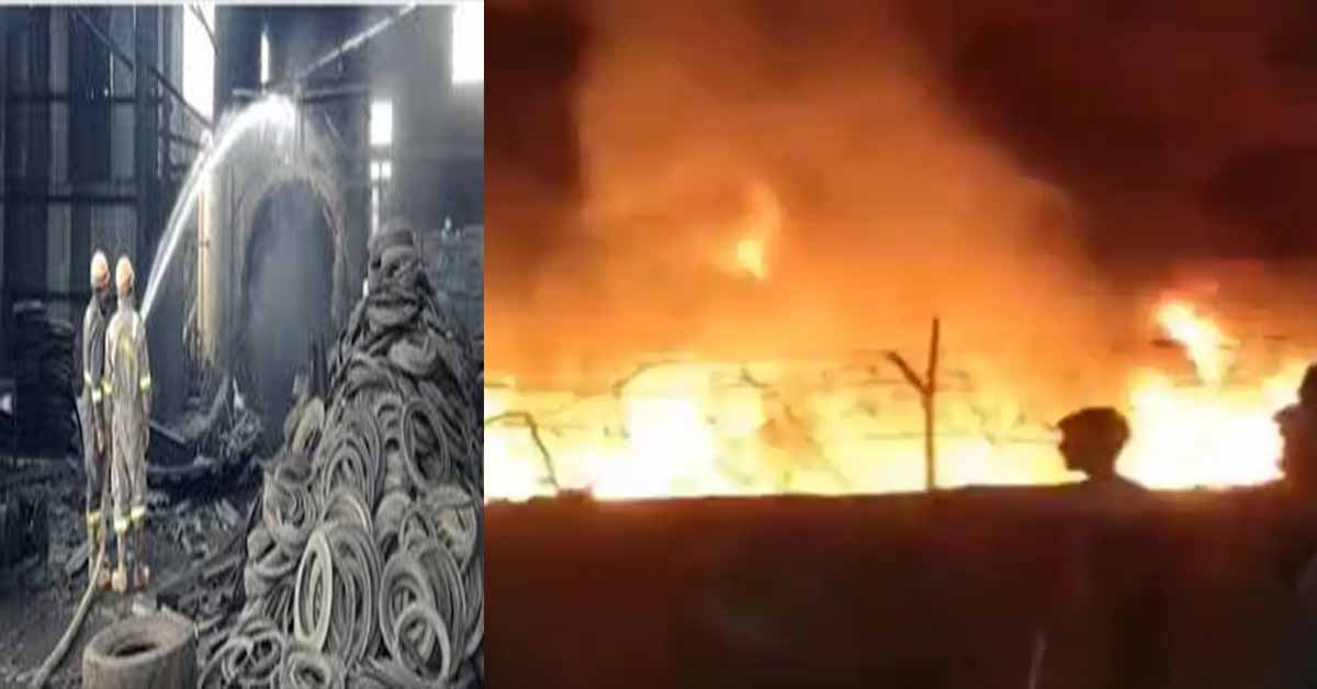 यमुनानगर: मुकारमपुर टायर प्लांट में भीषण अग्निकांड, 8000 क्विंटल टायर जलकर राख; मालिक ने जताया साजिश का शक