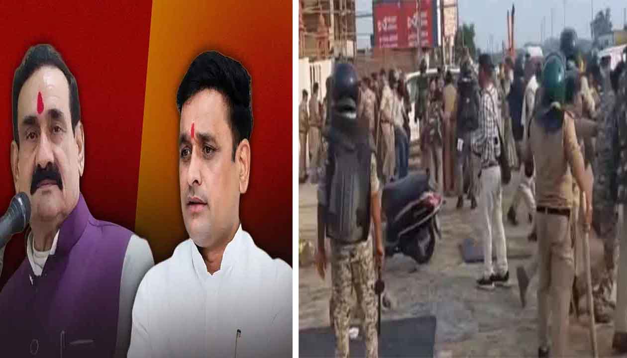 मध्य प्रदेश: दतिया में टिकट कटने पर नरोत्तम समर्थकों का 'तांडव': NH-44 पर 15 KM लंबा जाम, तड़के पुलिस पर भारी पथराव, SP सहित कई घायल