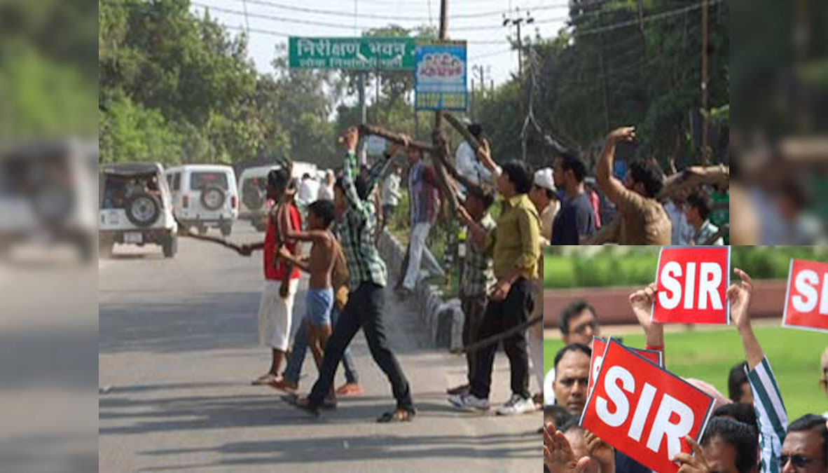 मालदा में 'वोटर लिस्ट' पर संग्राम: एसआईआर (SIR) के विरोध में भड़की हिंसा, पुलिस पर हमला और नेशनल हाईवे जाम