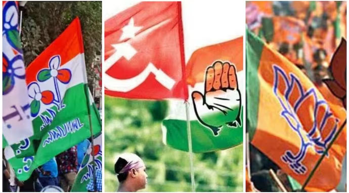 भवानीपुर में छिड़ा 'पोस्टर युद्ध': TMC और BJP के बीच भारी तनाव; कालीघाट थाने पहुँचे दोनों दल