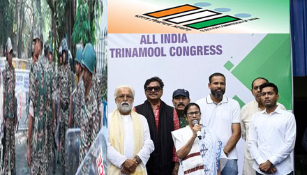 बंगाल चुनाव: TMC समर्थकों की 'सुरक्षा' में लगे 2,185 पुलिसकर्मी, चुनाव आयोग ने लिया कड़ा एक्शन
