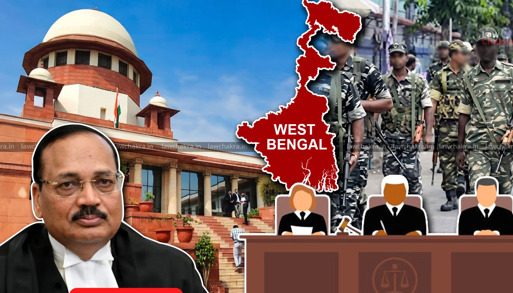 बंगाल में SIR पर सुप्रीम कोर्ट की 'पैनी नजर': केंद्रीय बलों के घेरे में होगा सुधार, तीन जजों का बनाएं पैनल, हाईकोर्ट को निर्देश