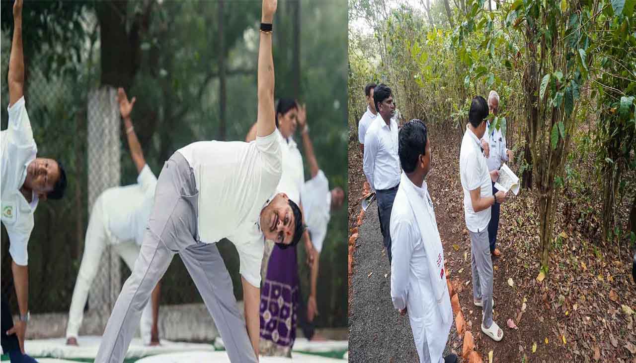 शीर्षासन और मयूरासन जैसे कठिन आसनों से मुख्यमंत्री मोहन यादव ने दिया फिटनेस का संदेश; 'एक पेड़ मां के नाम' अभियान के तहत किया पौधरोपण