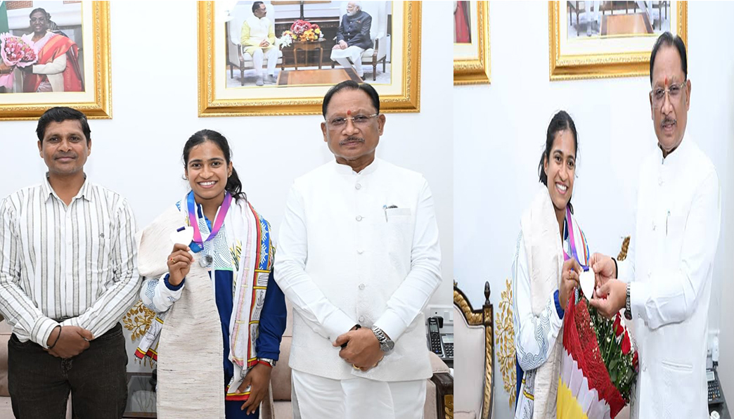 छत्तीसगढ़ की बेटी ज्ञानेश्वरी यादव का मुख्यमंत्री निवास में भव्य अभिनंदन: रु. 30 लाख की प्रोत्साहन राशि और 'आउट ऑफ टर्न' DSP पद की घोषणा