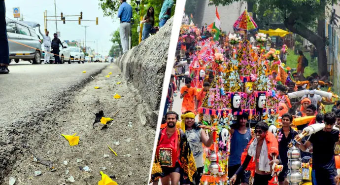 कांवड़ यात्रा के दौरान पत्थरबाजी से तनाव: मासूम की हरकत ने बिगाड़ी गांव की शांति, PAC तैनात