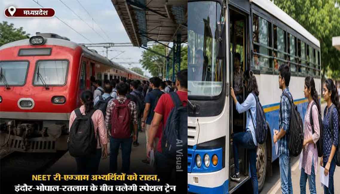 NEET-UG परीक्षा को लेकर मध्य प्रदेश में हाई अलर्ट: स्पेशल ट्रेनें, पहली बार बस सेवा और सुरक्षा के चाक-चौबंद इंतजाम