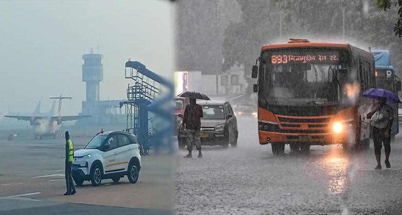 दिल्ली-NCR में झमाझम बारिश: IGI एयरपोर्ट पर 200 से अधिक उड़ानें प्रभावित, एयरलाइंस ने जारी की एडवाइजरी