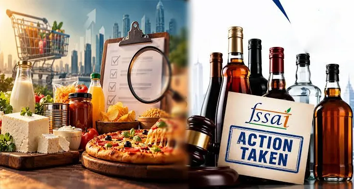 FSSAI का बड़ा एक्शन: 200 लाख करोड़ के कंज्यूमर बाजार में सख्ती, शराब से लेकर ऑनलाइन डिलीवरी तक मची हलचल