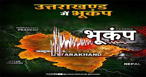 उत्तराखंड में डोली धरती: महसूस हुए 3.7 तीव्रता के भूकंप के झटके, लोगों में मची अफरा-तफरी
