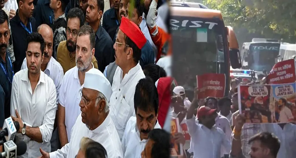 बाराखंबा रोड से सुप्रीम कोर्ट तक INDIA ब्लॉक का प्रदर्शन, CEC ज्ञानेश कुमार के खिलाफ याचिका दायर