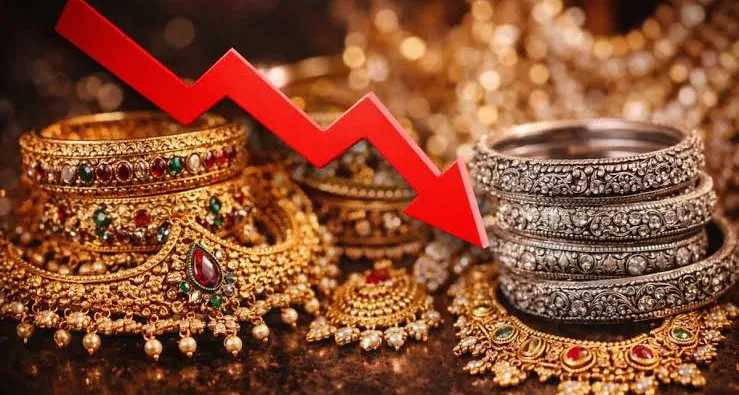"सोने और चांदी की कीमतों में बड़ी गिरावट": लगातार तीसरे दिन लुढ़के दाम